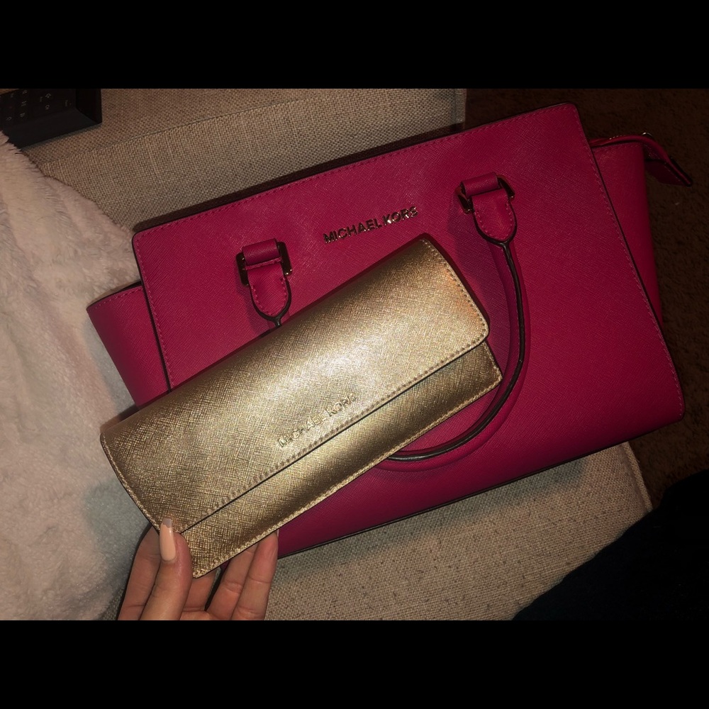 Michael Kors Selma purse and wallet